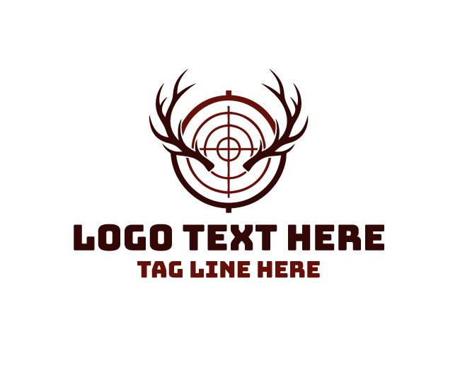 Modern Deer Target Logo