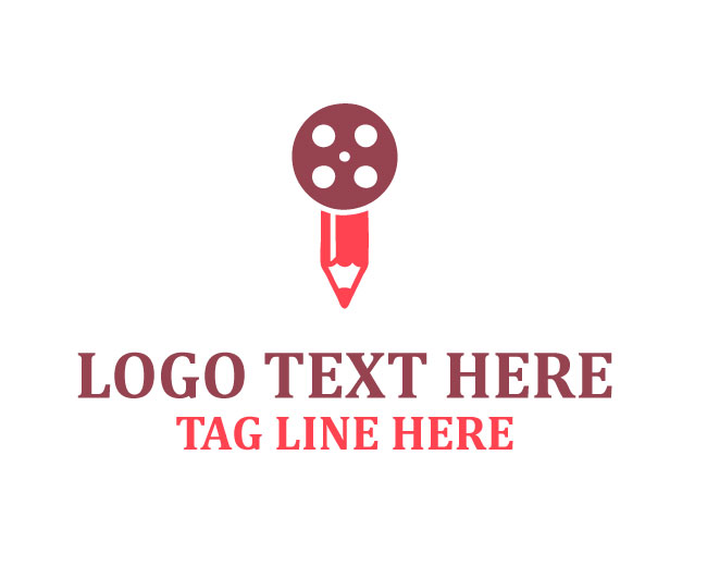 Pencil Film Reel Draft Logo