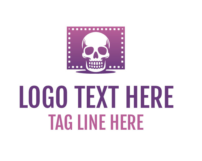 Skull Movie Dead Frame Logo