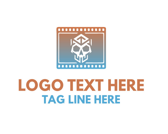 Skull Movie Cine Crypt Logo