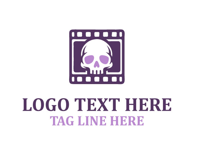  Skull Movie Grave Frame Logo