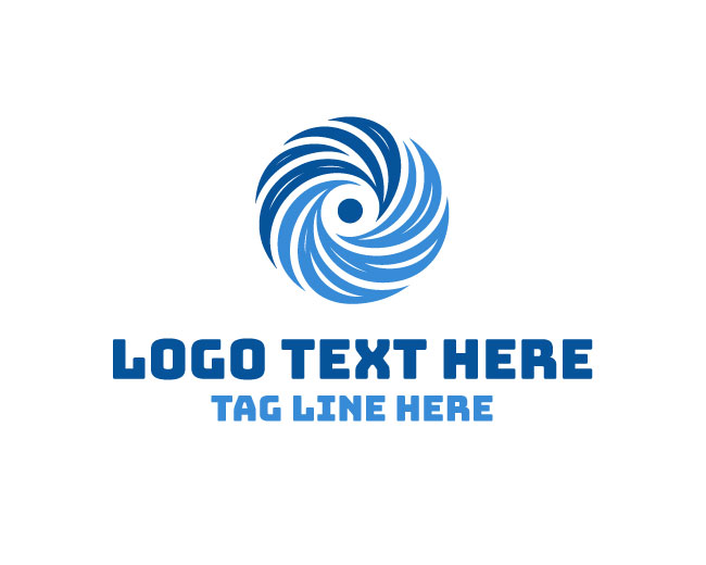  Radiant Swirl Eye Logo