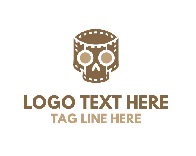 Skull Movie Night Fang Logo