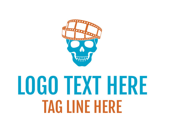 Skull Movie Cine Grave X Logo