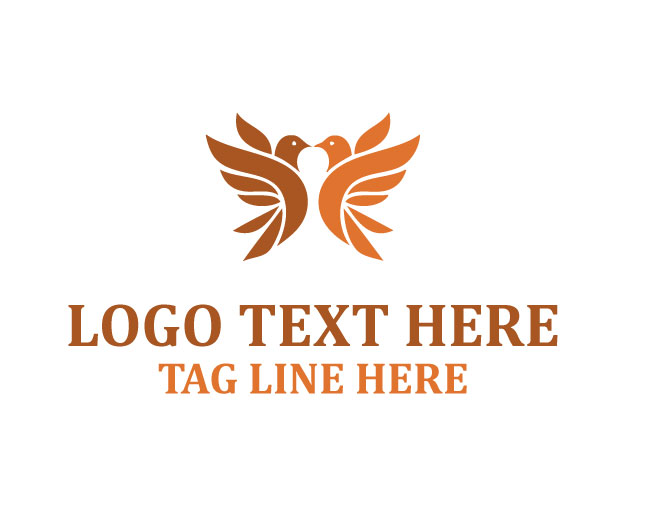  Twin Bird Leaf Breeze Wing Logo