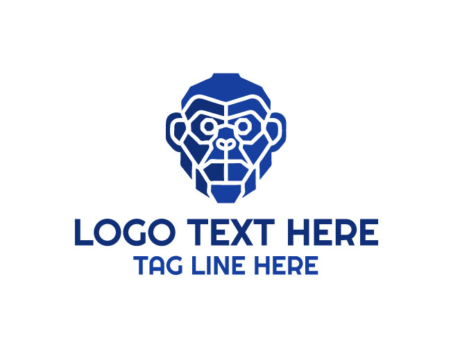 Dynamic Monkey Robot Logo