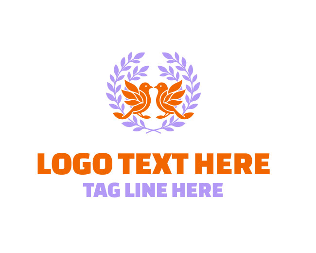 Twin Bird Leaf Green Twin Leaf Logo