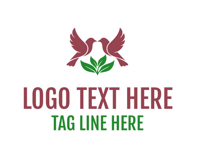 Twin Bird Leaf Silvan Wings Logo