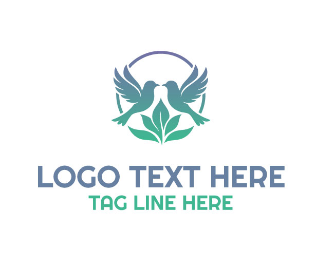 Twin Bird Leaf Spring Duo Logo