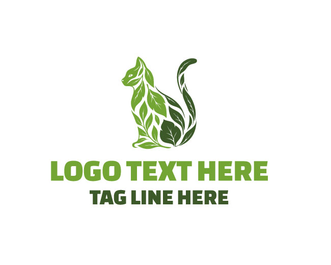 Eco Cat Planet Paw Logo