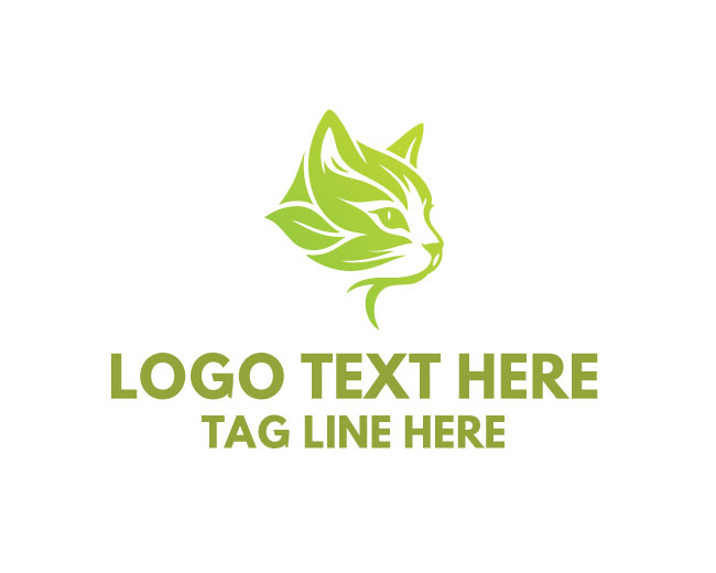 Eco Cat Leaf Flare Logo