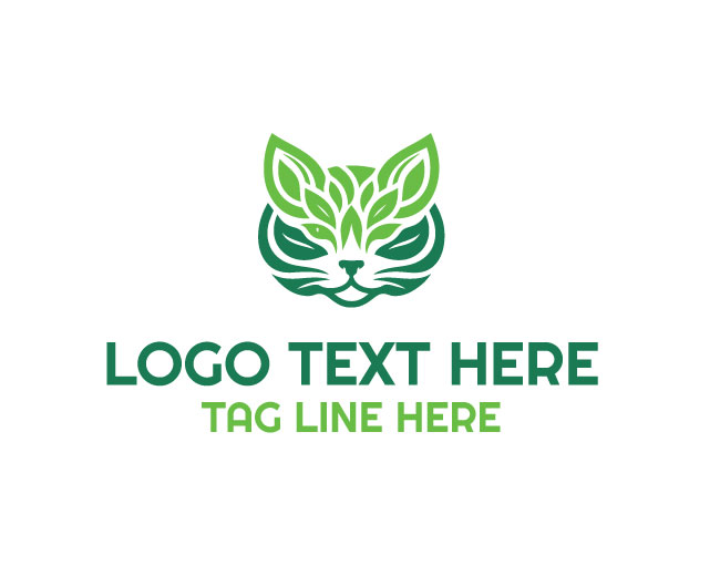 Eco Cat Paw Bloom Logo