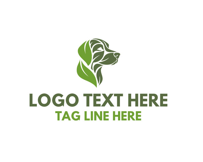 Eco Dog Green Paw Logo