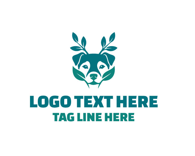 Eco Dog Forest Tail Logo