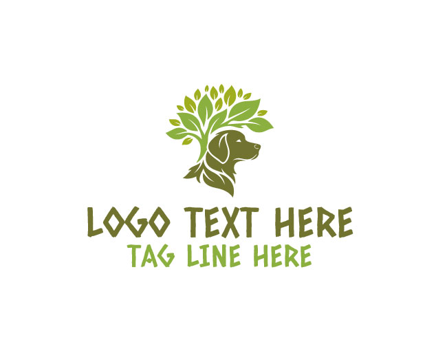 Eco Dog Paw Bloom Logo