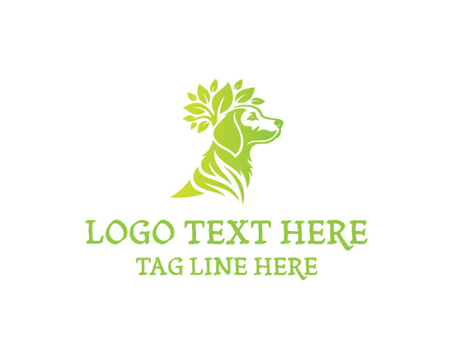 Eco Dog Forest Bark Logo