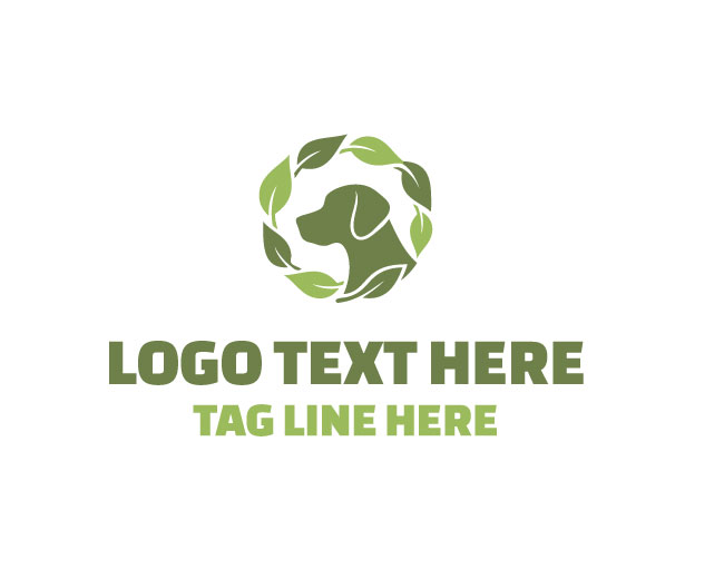 Eco Dog Green Spark Logo