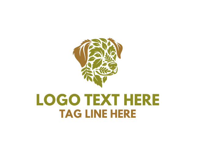 Eco Dog Forest Pulse Logo