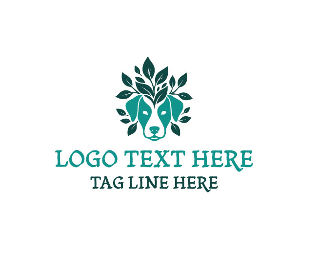 Eco Dog Leaf Stride Logo