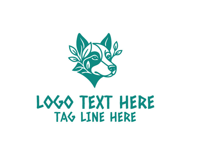 Eco Dog Paw Glow Logo