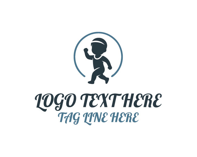 Baby Fitness Smile Motion Logo