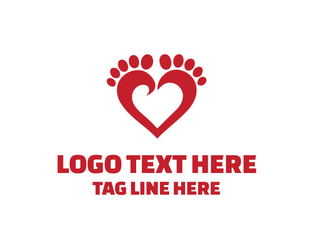 Baby Love Footprint Pure Steps Logo