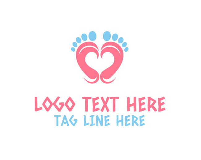 Baby Love Footprint Cuddle Steps Logo