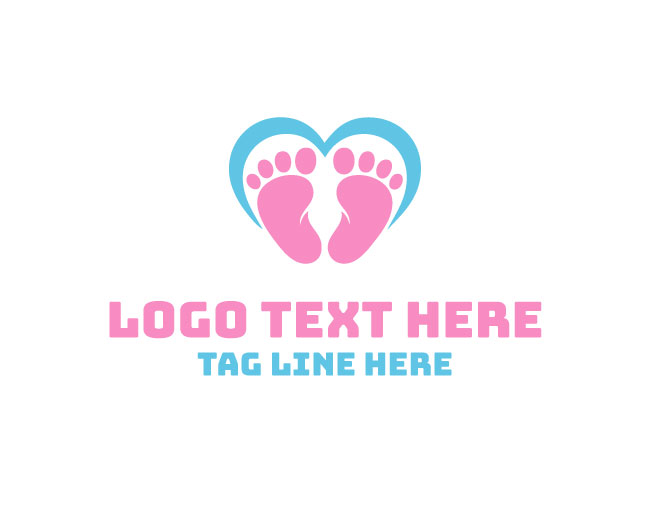 Baby Love Footprint Little Moon Logo