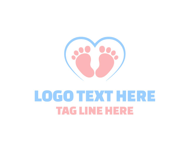 Baby Love Footprint Little Wish Logo