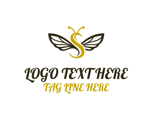  Letter S Bee Hive Flow Logo