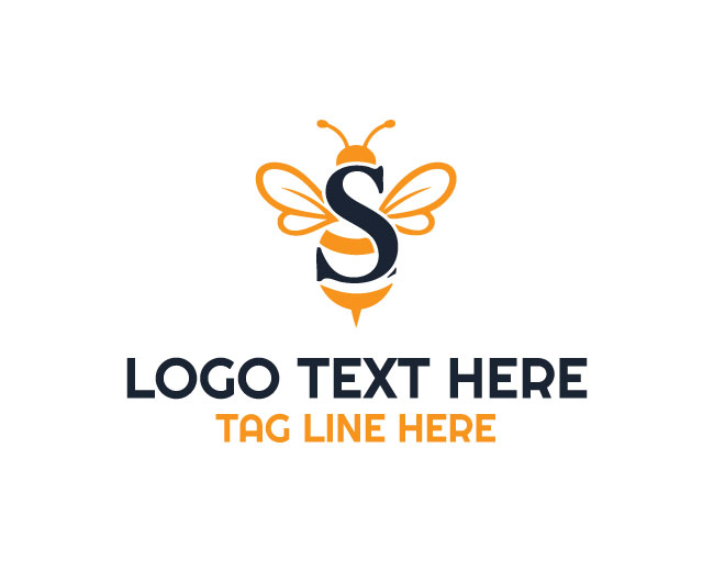  Letter S Bee Hive Pulse Logo
