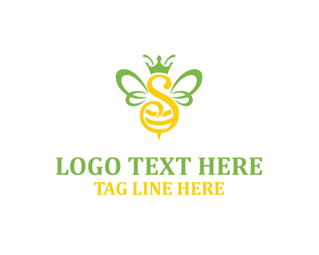 Letter S Bee Wing Trail Logo