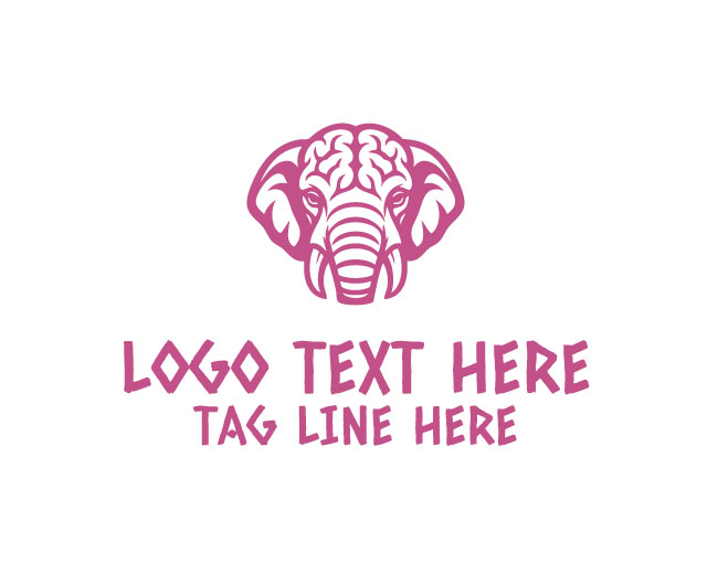 Mind Elephant Intellect Spark Logo