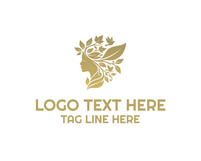 Nature Head Leaf Mind Logo