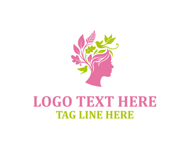 Nature Head Forest Mind Logo
