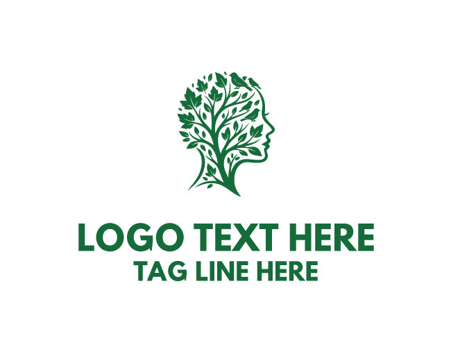 Nature Head Nature Glow Logo