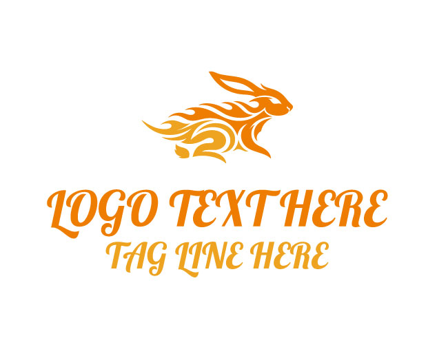  Flame Runner Rabbit Logo
