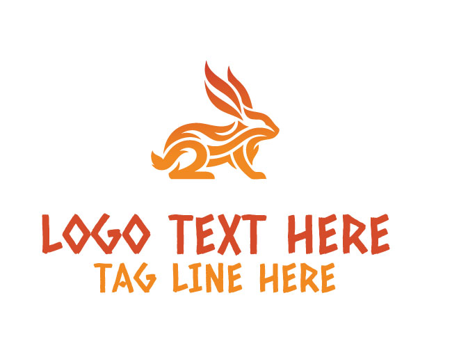 Phoenix Rabbit Flame Logo