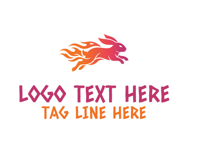 Solar Flame Rabbit Logo