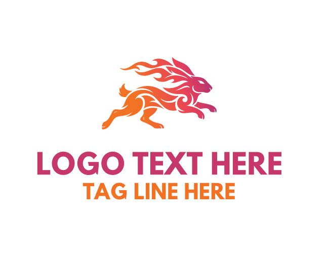  Flame Ear Rabbit Logo