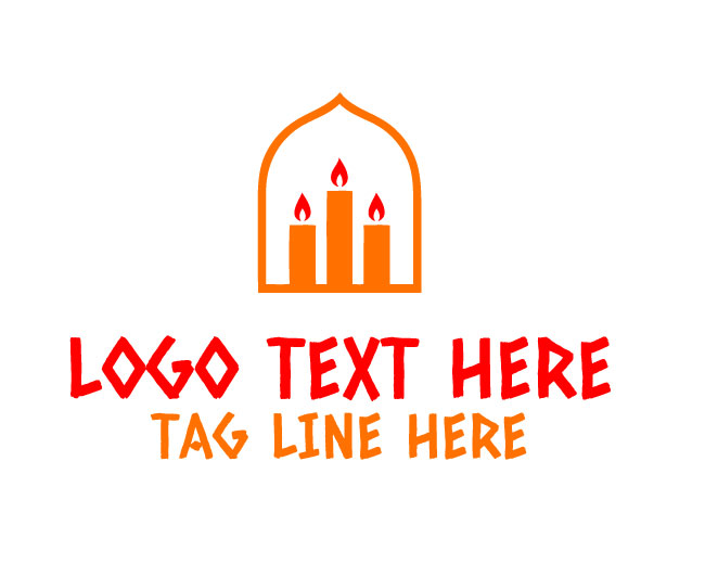 Candle Luminous Flame Logo