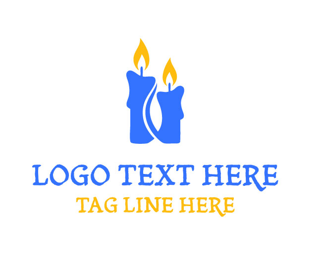 Candle Fire Bloom Logo