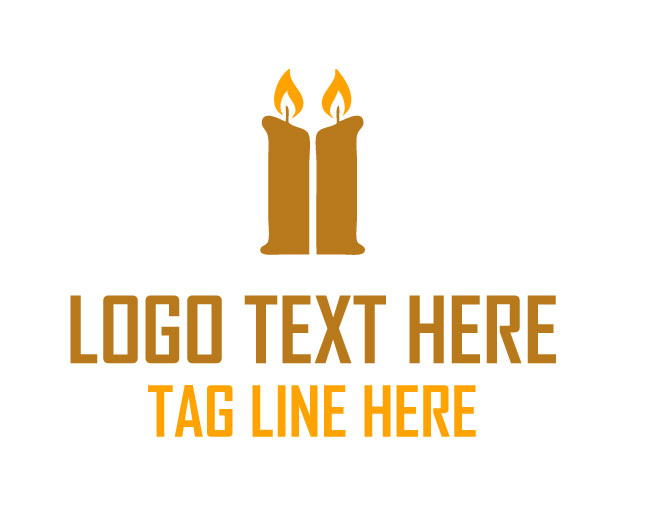 Candle Glow Crest Logo