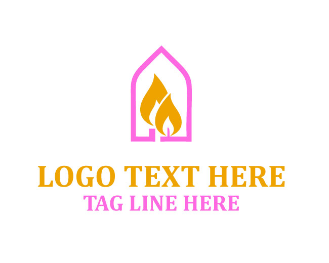Candle Bright Flame Logo