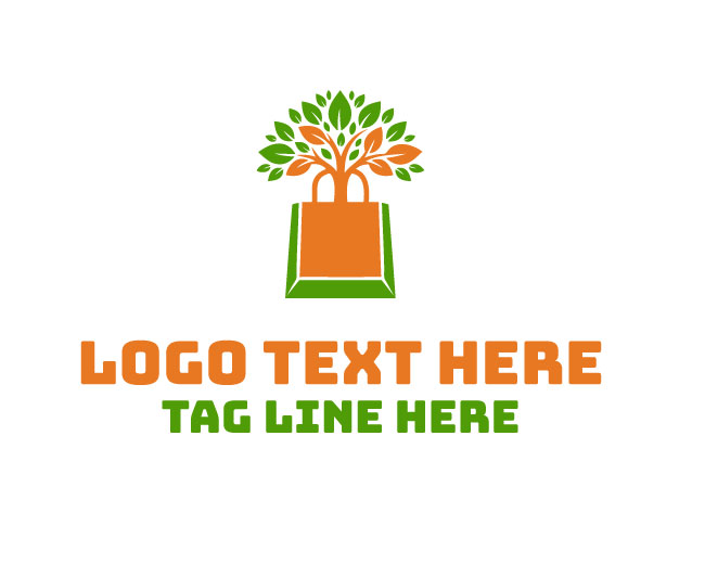 Shopping Bag Cart Mart Logo