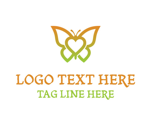  Butterfly Soul Heart Logo