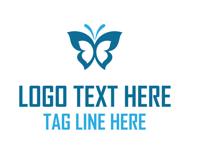  Blossom Butterfly Heart Logo