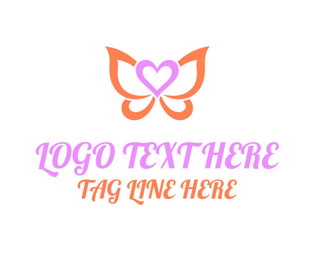 Butterfly Heart Whisper Logo