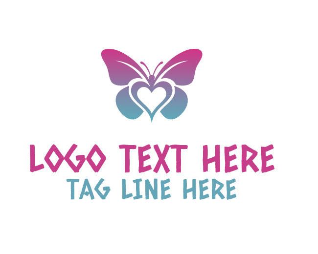 Butterfly Heart Radiance Logo