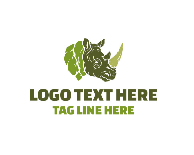 Leaf Rhino Eco Horn Logo